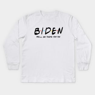 Funny Joe Biden Shirt | Biden Harris 2024 Campaign Merch Kids Long Sleeve T-Shirt